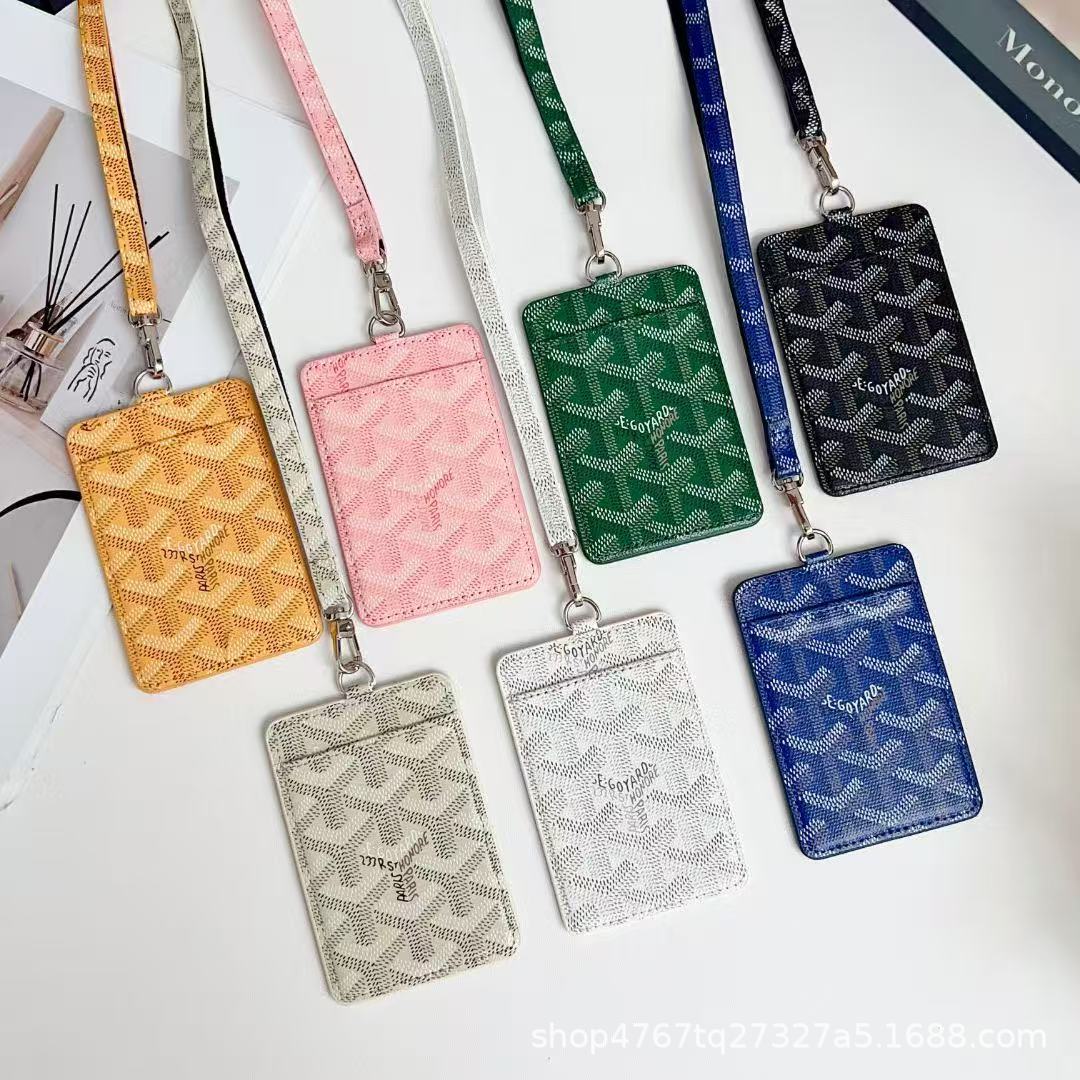 Big Brand Dog Tooth Card Holder Work Id Card Holder Lanyard Hanging Neck Card Holder Id Bag Student Id Wallet for Men and Women Foto QC de 1688 na Qualit.ly