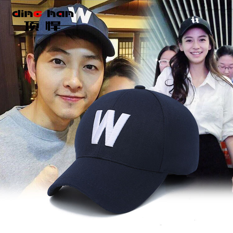 Top Korean style casual golf women's hat spring and autumn embroidered W letter men's sun protection baseball cap wholesale
