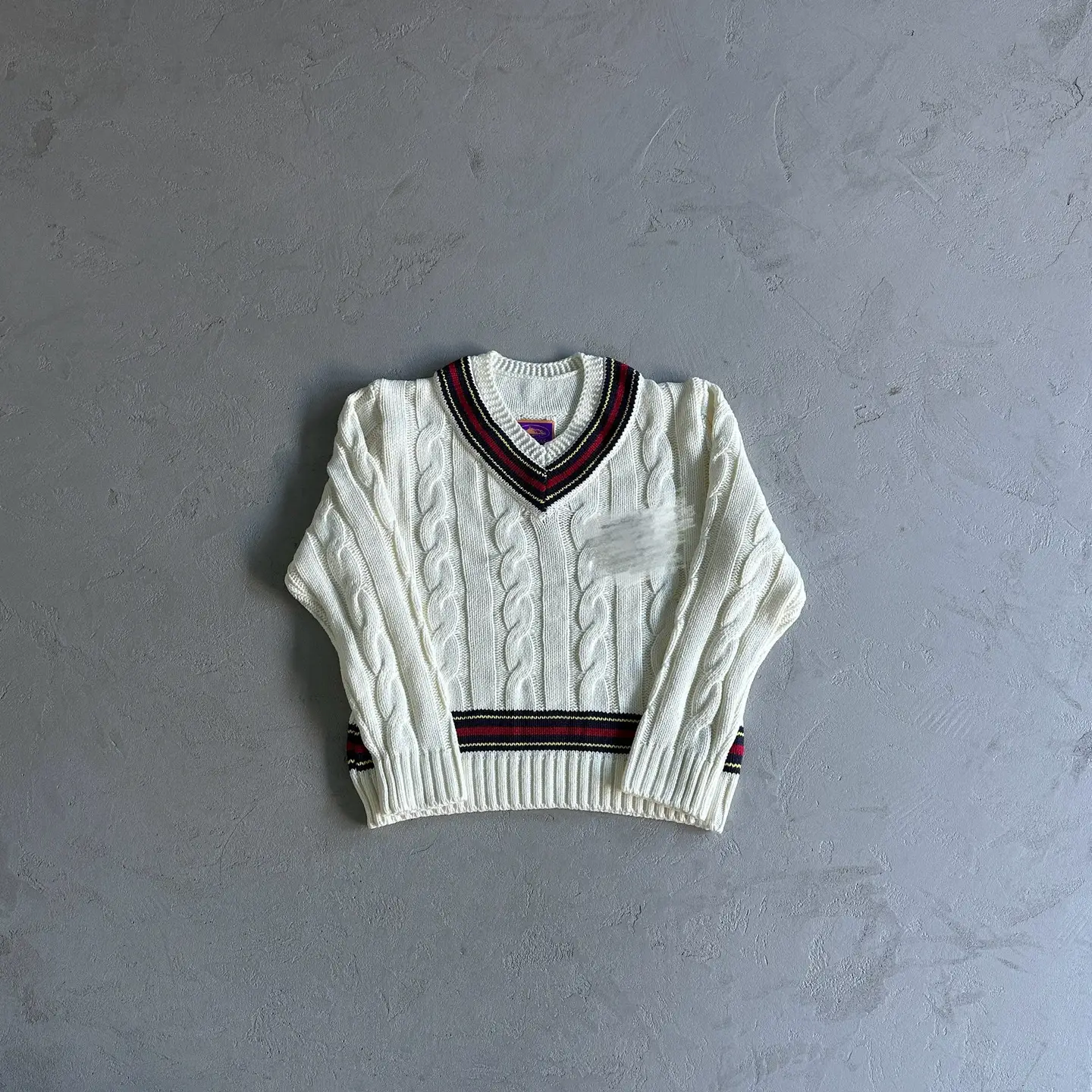 Evil - V-neck cable sweater