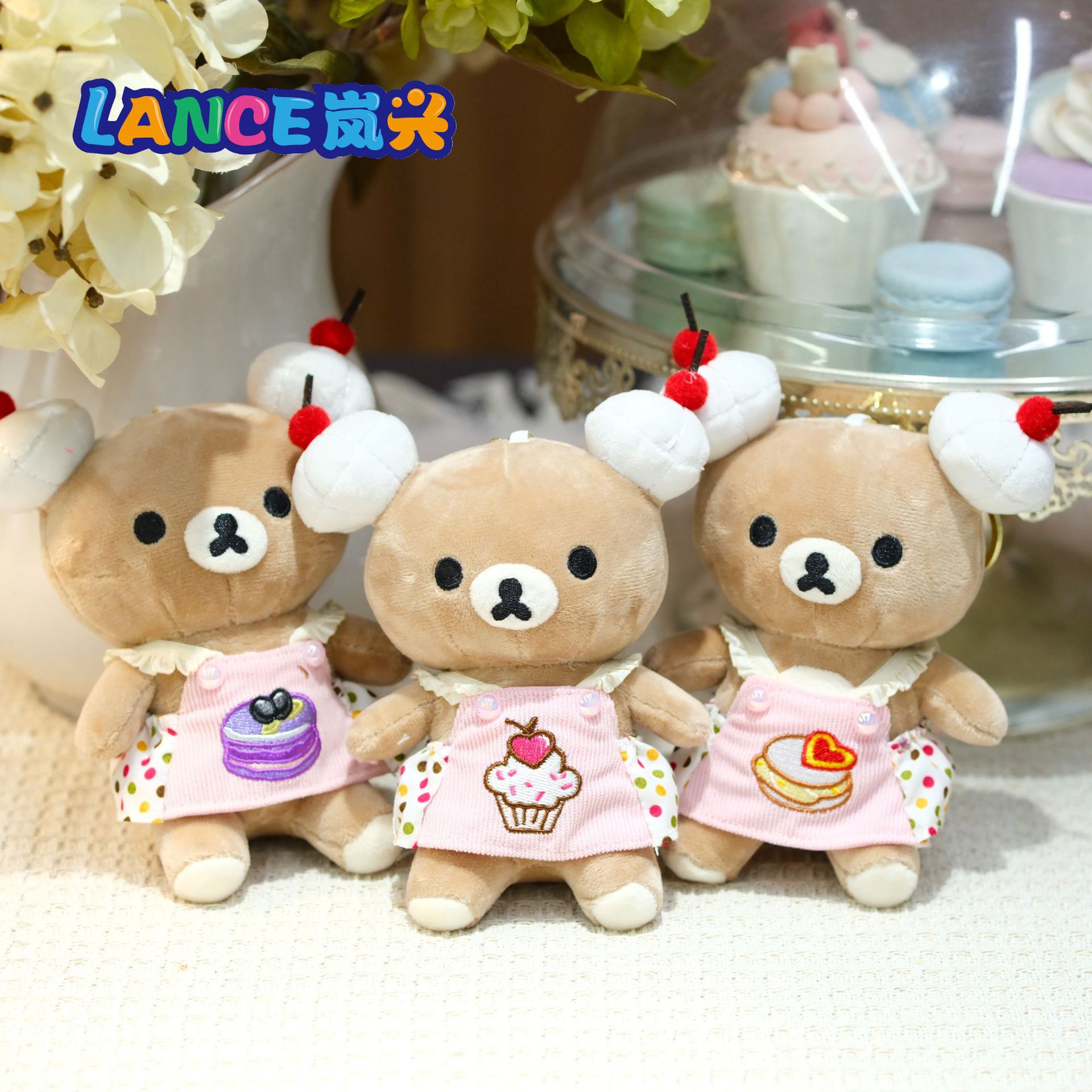 4inch 【Rilakkuma Skirt】10Cm Plush Toy Doll for Claw Machines, Popular Jellycat Doll