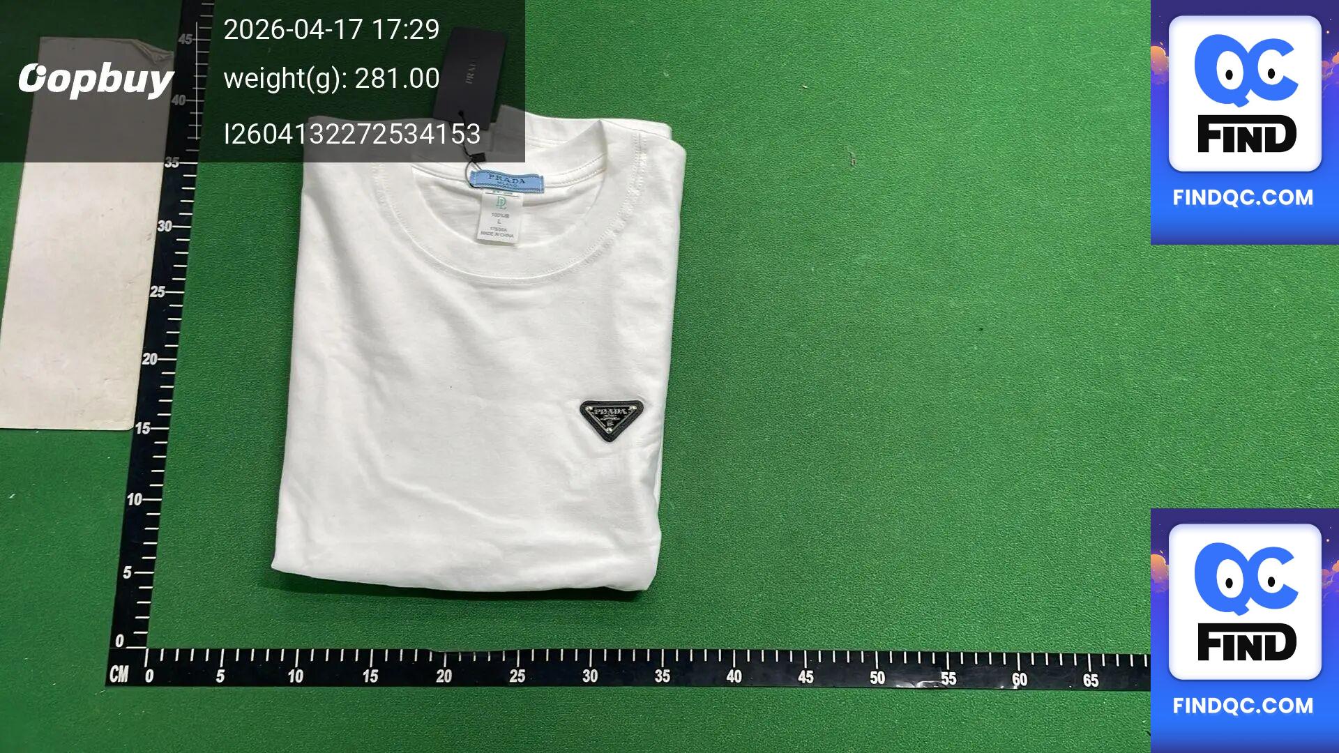 Prada White Cotton T-Shirt QC