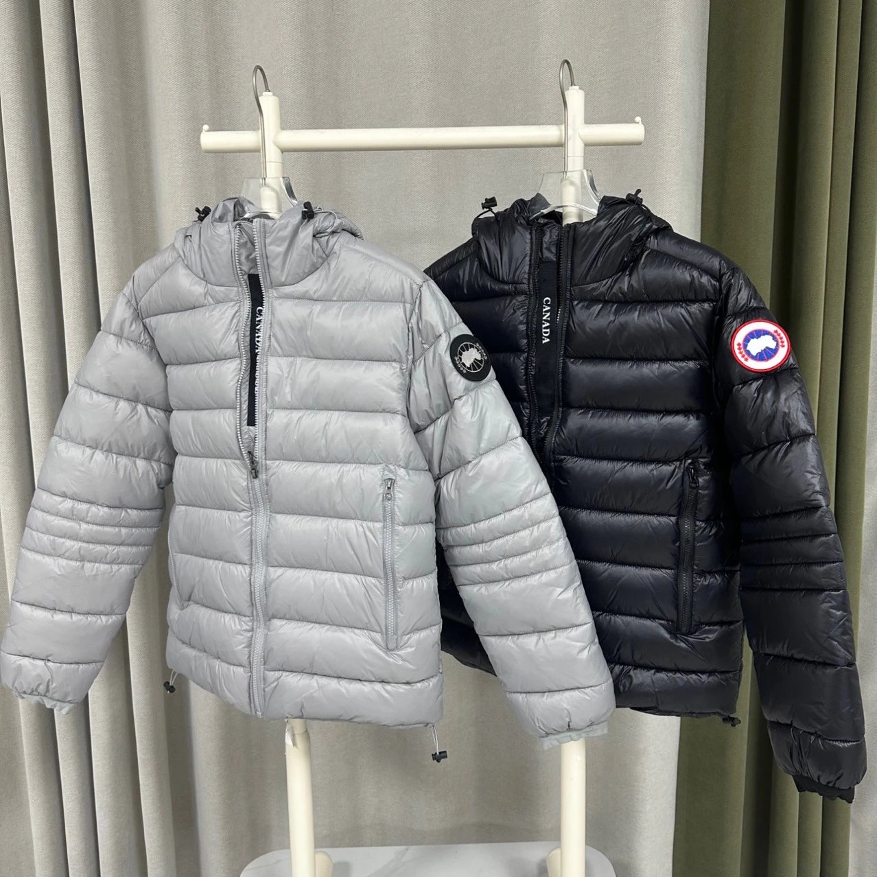 棉服男女同款保暖纯色连帽徽标棉服系列外套（已发货商品，非质量问题不支持退换货)