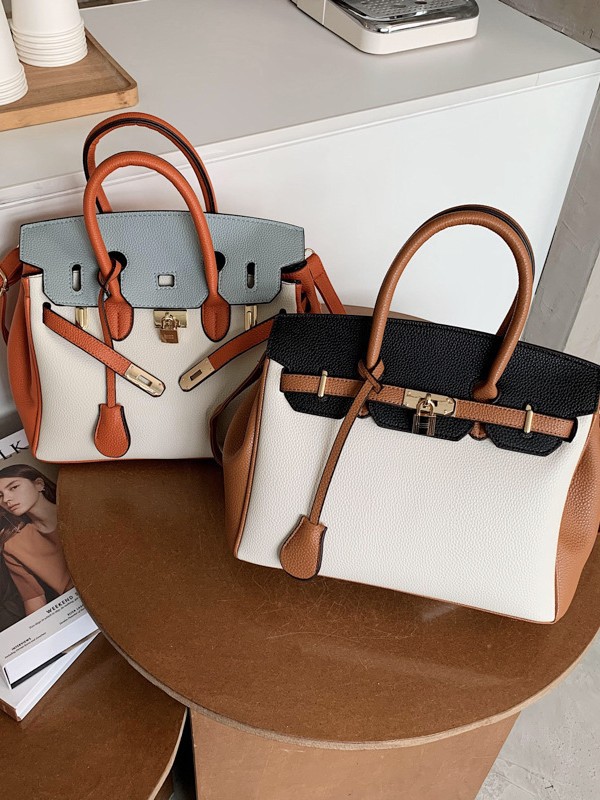 High-grade Texture Handbag Women's 2025 New European Station Shoulder Crossbody Platinum All-match Color Contrast Korean-style Trendy