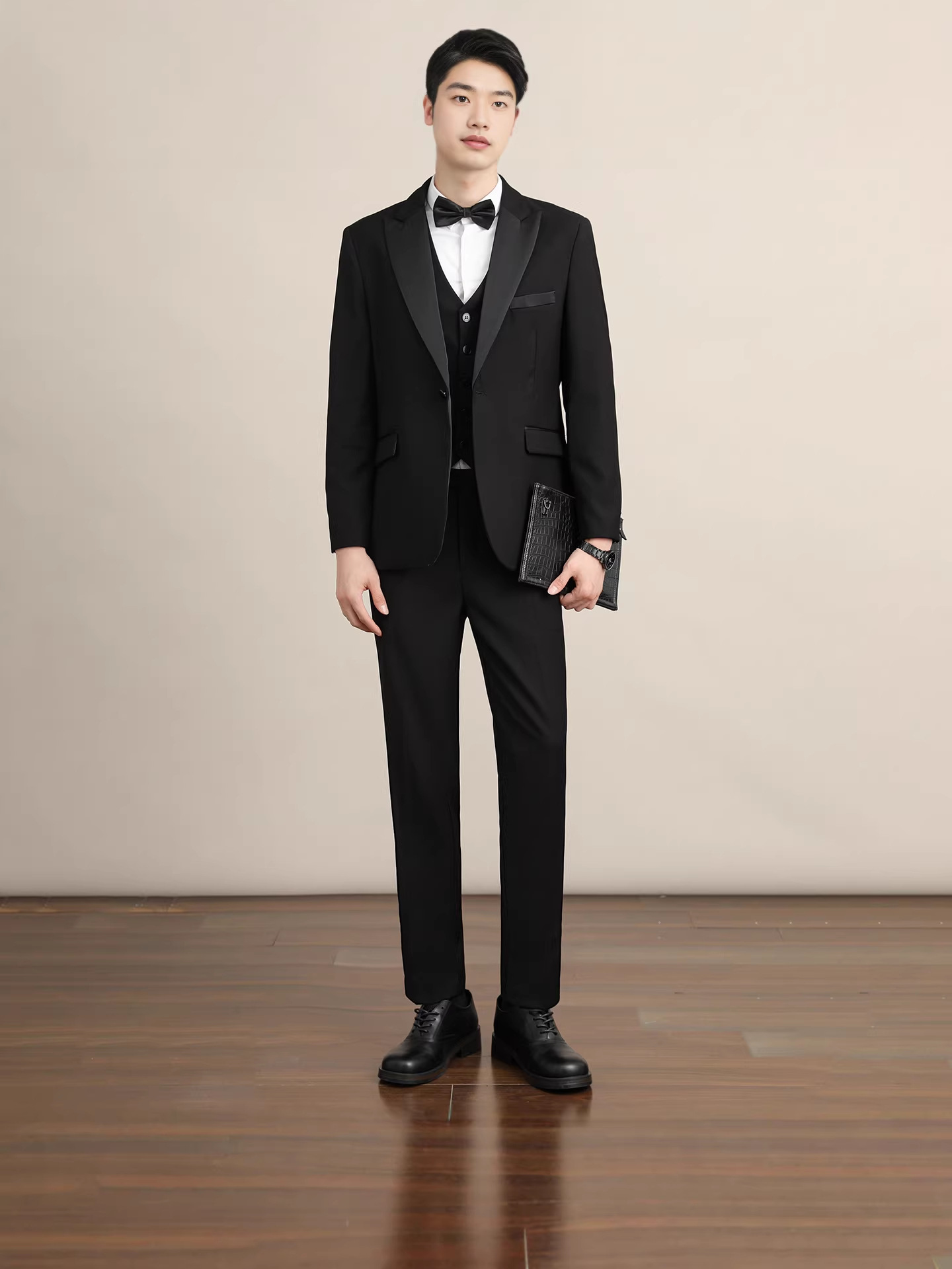 New Style Suit for Men, Business Formal Wear, Groom's Wedding Attire, Black Groomsman Suit, Host Performance Outfit