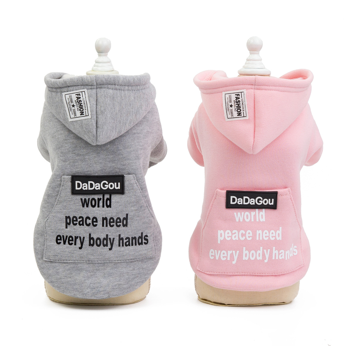 Pet clothes dog clothes autumn and winter clothes new teddy bear small dog fabric 19 large pocket sweater