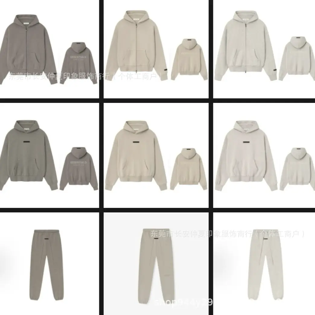 25Ss Cross-Border Export Classy Version European and American Trendy Brand Flocking Fog Multi-Thread Essentials Men's and Women's Tops