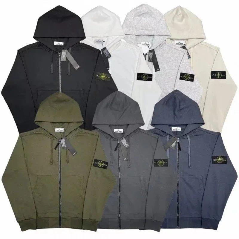 STONE ISLAND zip-up hoodie