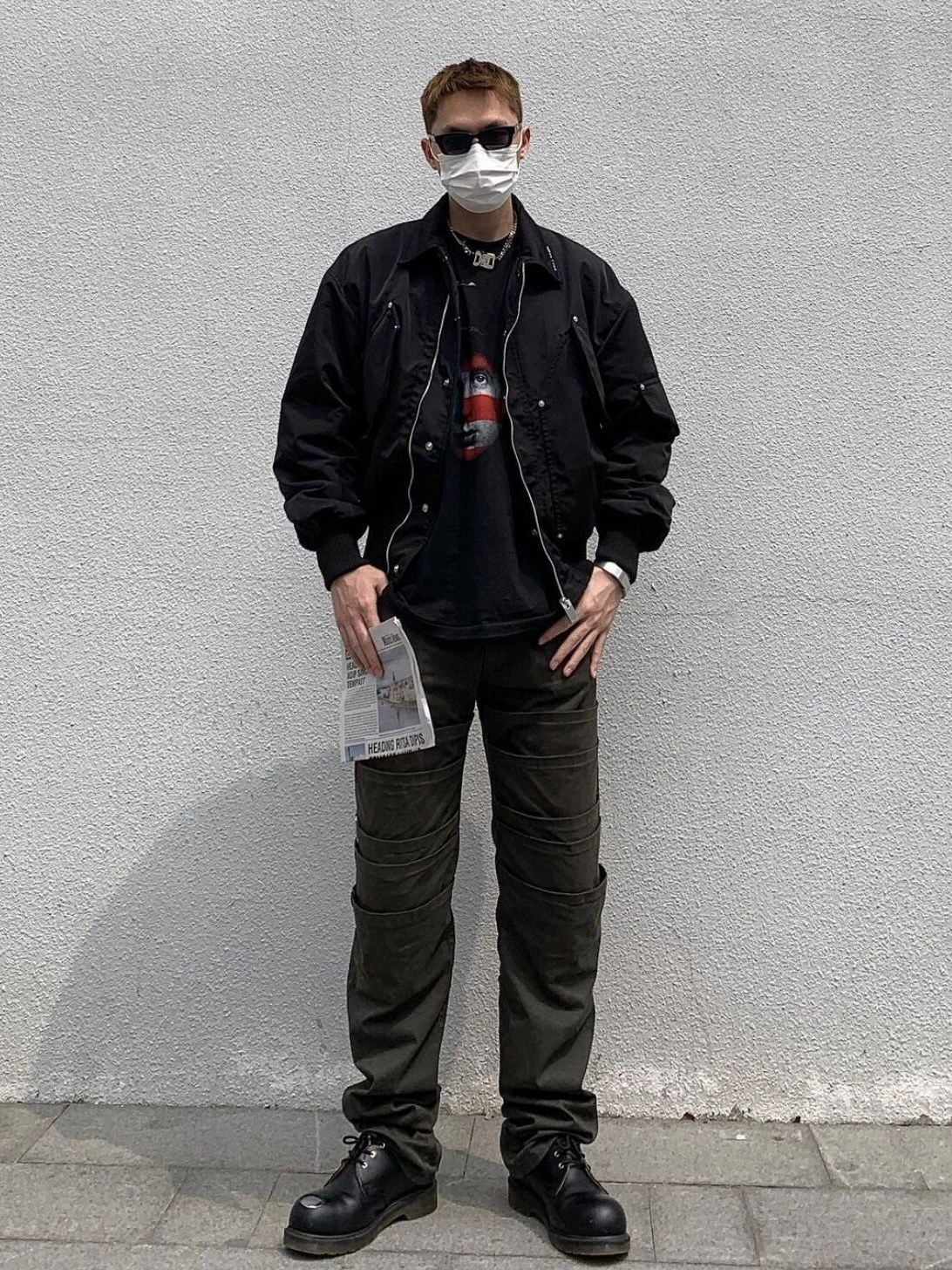 [Crsc] Alyx21Fw High Street Functional Bomber Jacket Loose Nylon Outwear Cotton Outwear Autumn and Winter Long Sleeves