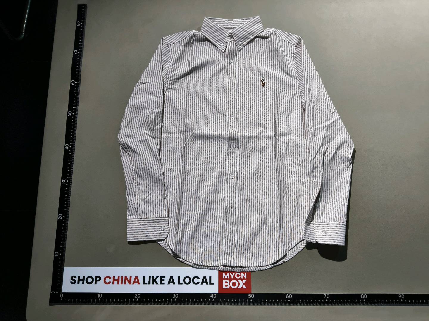 Polo Ralph Lauren Striped Oxford Cotton Shirt — foto QC 2