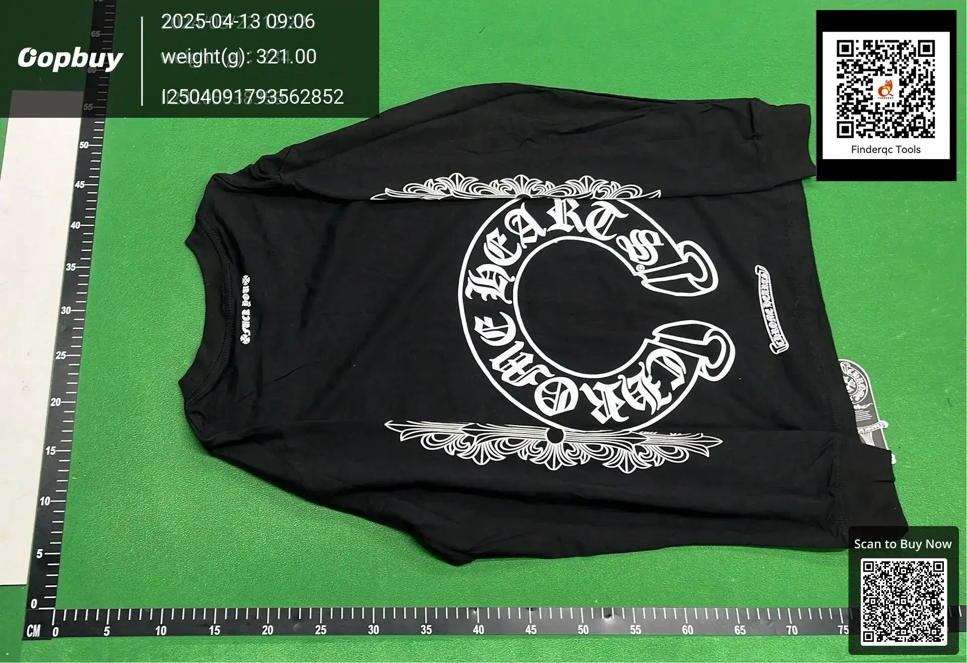 Cross-border Explosions Chrome Heart high quality Double Yarn Cotton Men's and Women's Printed Long-sleeved T-shirts