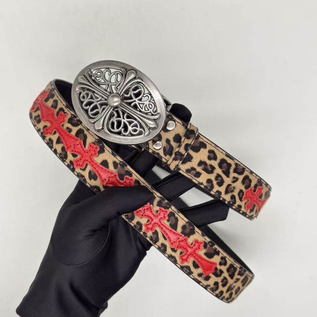 Ch Cro Cro Cro Cro Cross Belt for Men and Women, Colorful Hollow Evergreen Vine Women's Belt, Celebrity Style, Perforated Vintage Fotografie QC de pe 1688 pe Qualit.ly