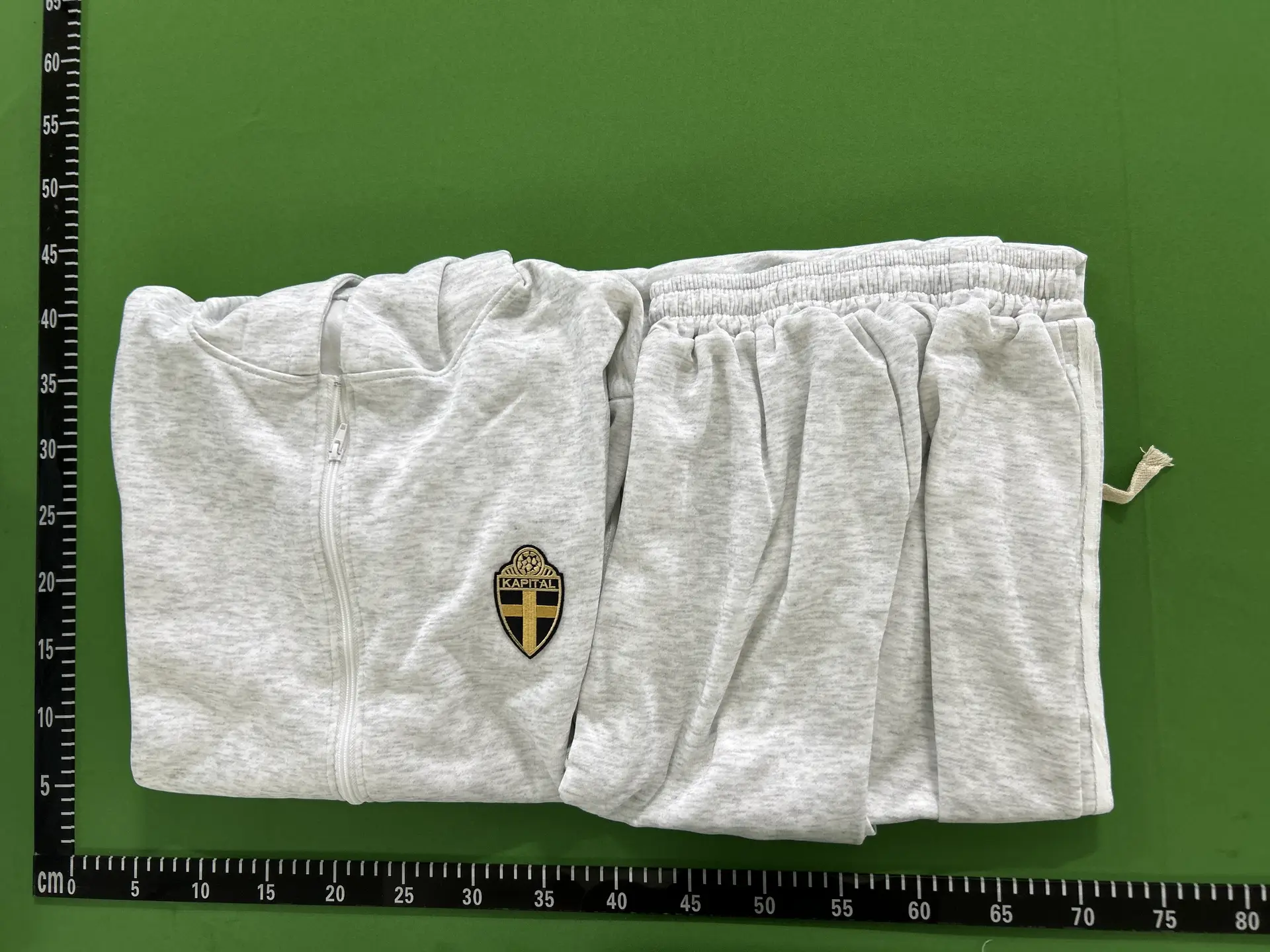 Kapital Grey Embroidered Hooded Sweater Suit