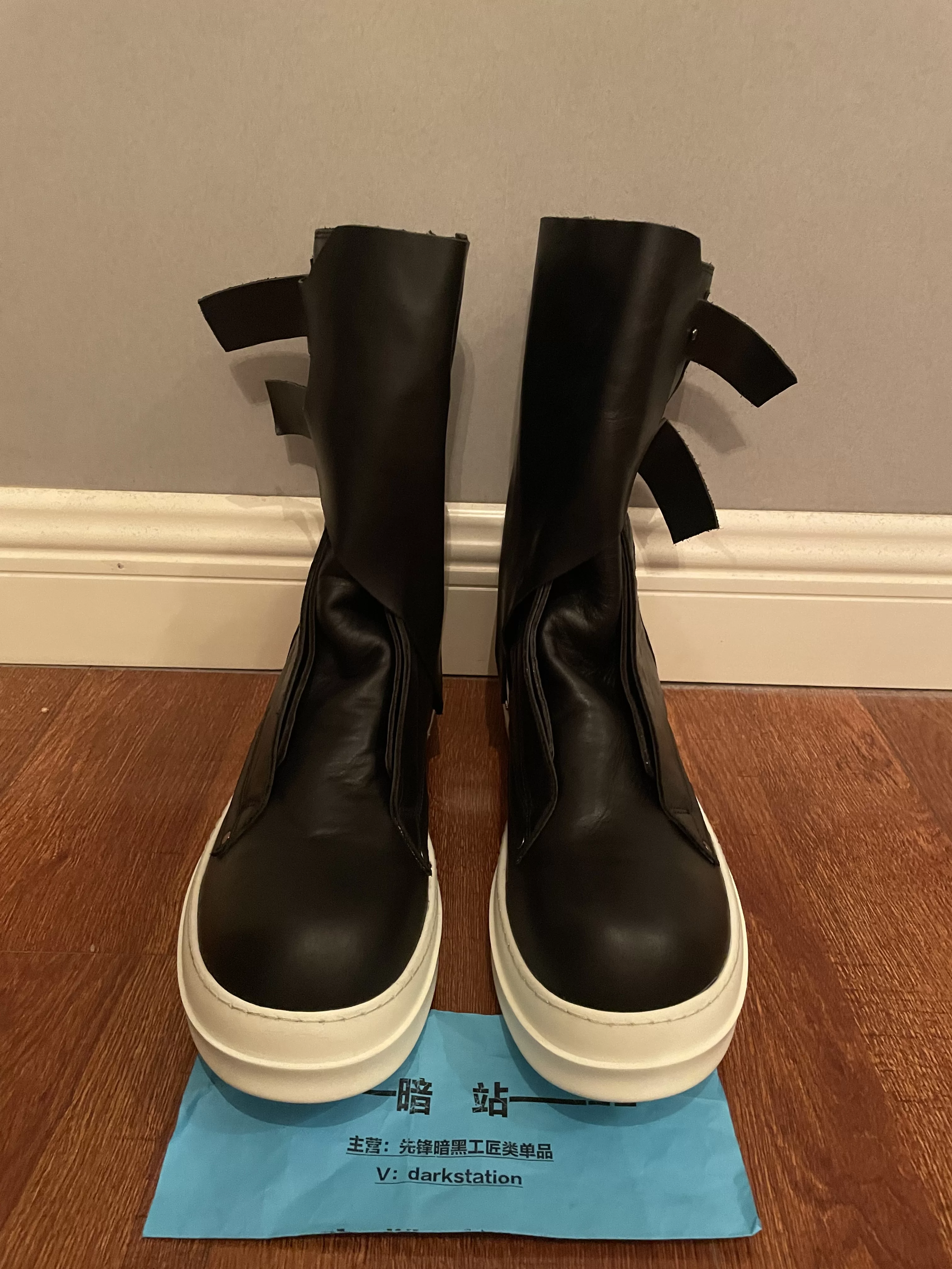Rickowens Dark Series Custom-Made Rick-Style Classic Dark Ro Boots and Shoes
