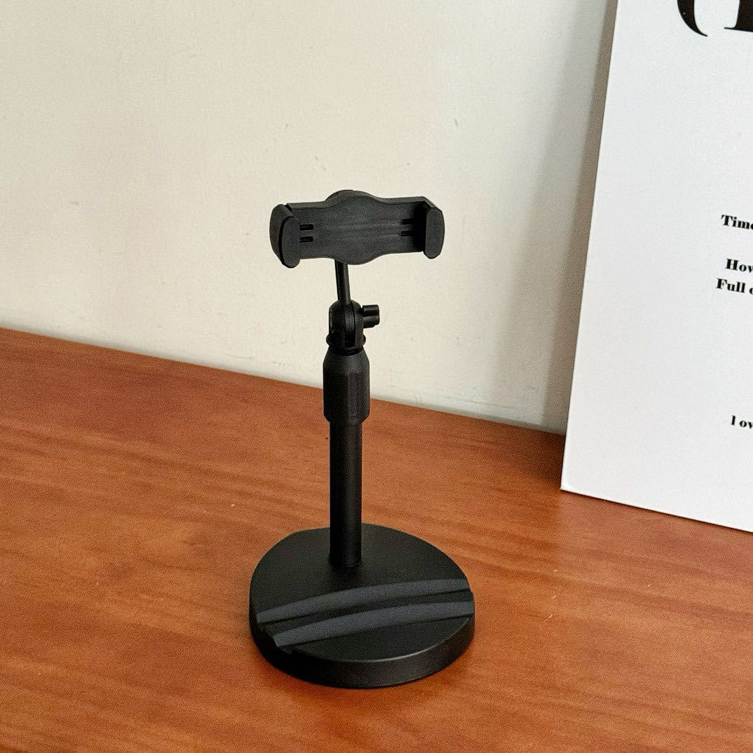 Dual-Position Desktop Phone Stand, Lazy Video Multi-Functional Telescopic Rotating Smartphone and Tablet Live Streaming Stand