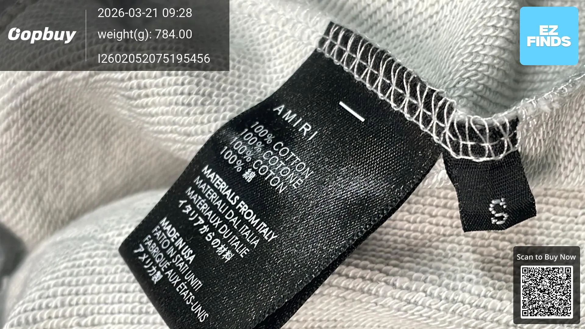 Cross-border American Style New AMI Bone Pattern Logo Printed Hoodie Men's and Women's Retro Hooded QC 写真 1688 Qualit.ly QC