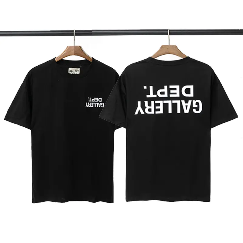 Dropshipping Gallery Dept Basic Letter Logo Printed Short-Sleeved T-Shirt Pure Cotton Tee Trendy Loose Men and Women
