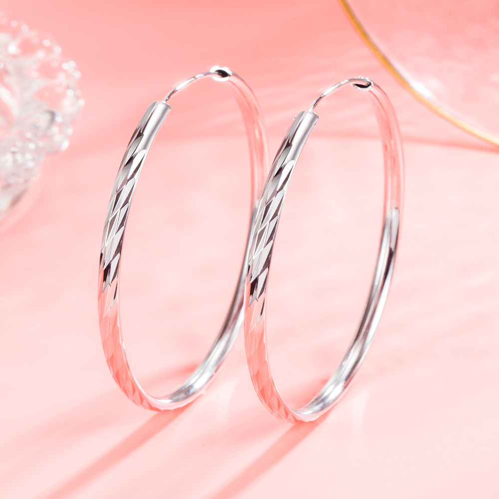 European and American Fashion Meteor Shower Big Ear Ring Personalized All-match Cross-border ins Style Exaggerated Earrings Internet Celebrity Same Earrings