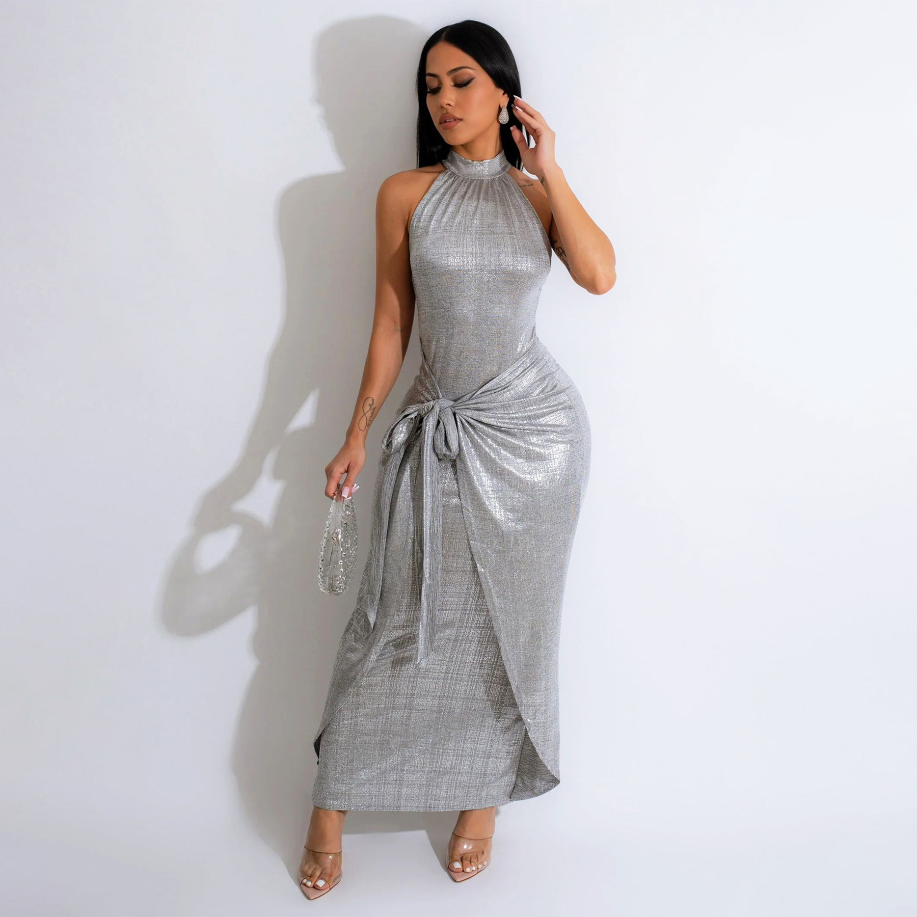 X20013 Cross-border Amazon Fashion Women's African Temperament Sleeveless dress Party Dress New