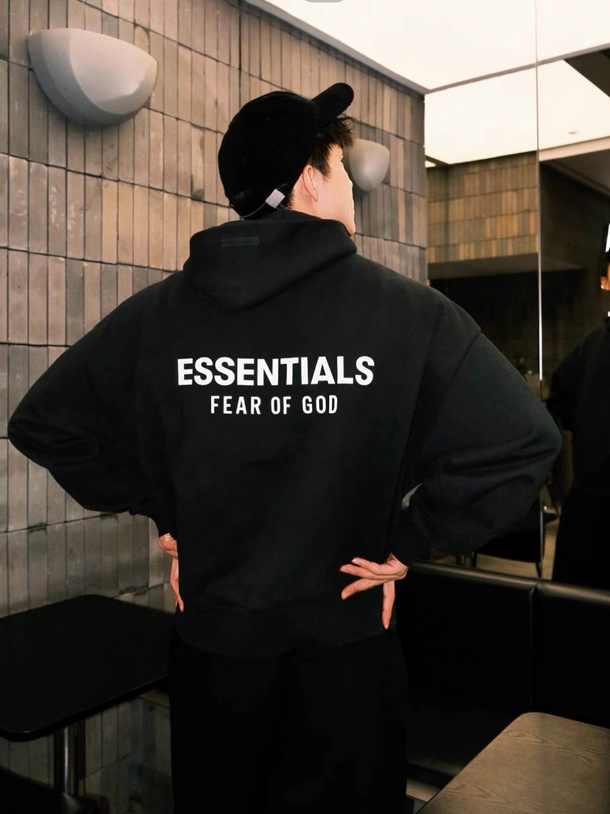 Fog Cokr Essentials American Trendy Brand Autumn and Winter Fleece-Lined Men's Couple Zipper Hoodie ins