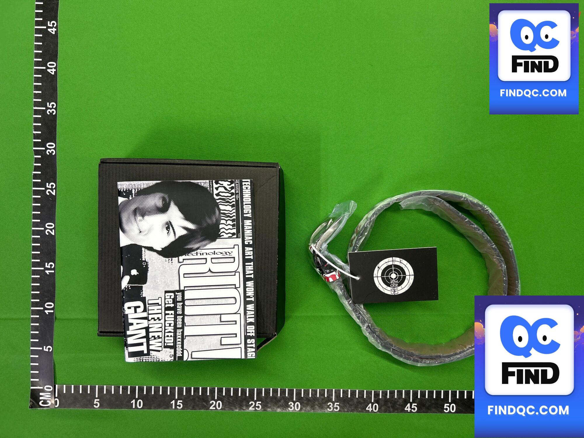 Csonline Online Technology Giant! Portrait Digital Belt, White Full-Print Leather, Hip-Hop 1of1 QC