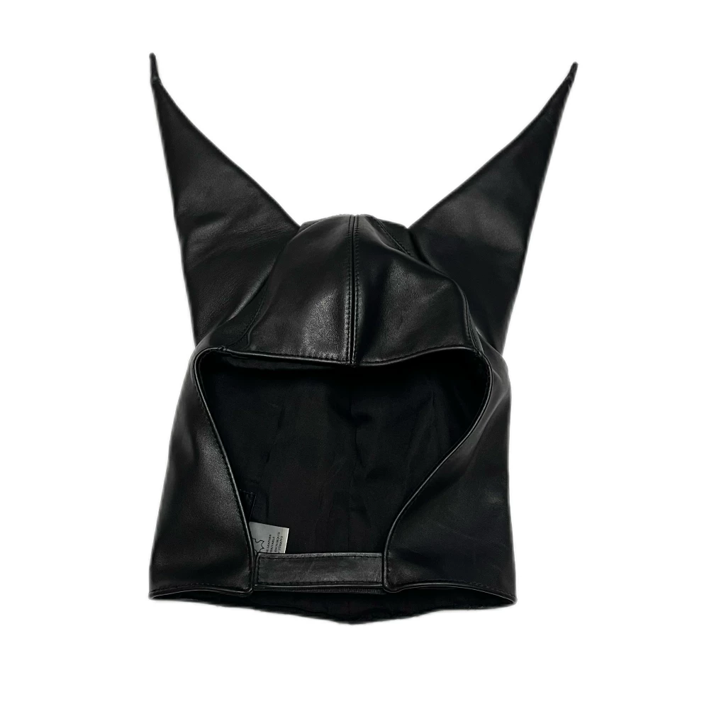 Anonymous Club Shayne Olive Devil Horn Leather Hat Playboicarti Same Style