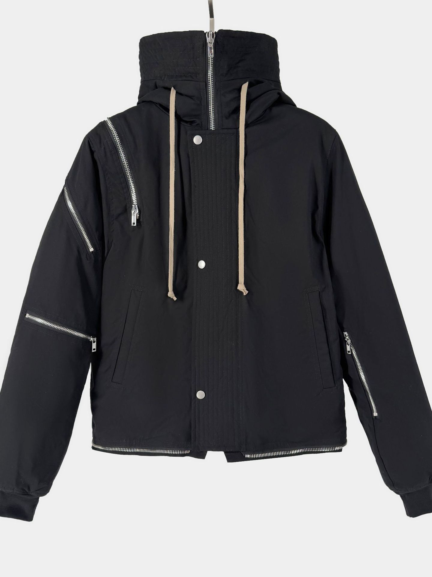 Subhuman Jacket Men's Hooded Jacket New Cool Style Men's Dark Style Zipper Short Jacket