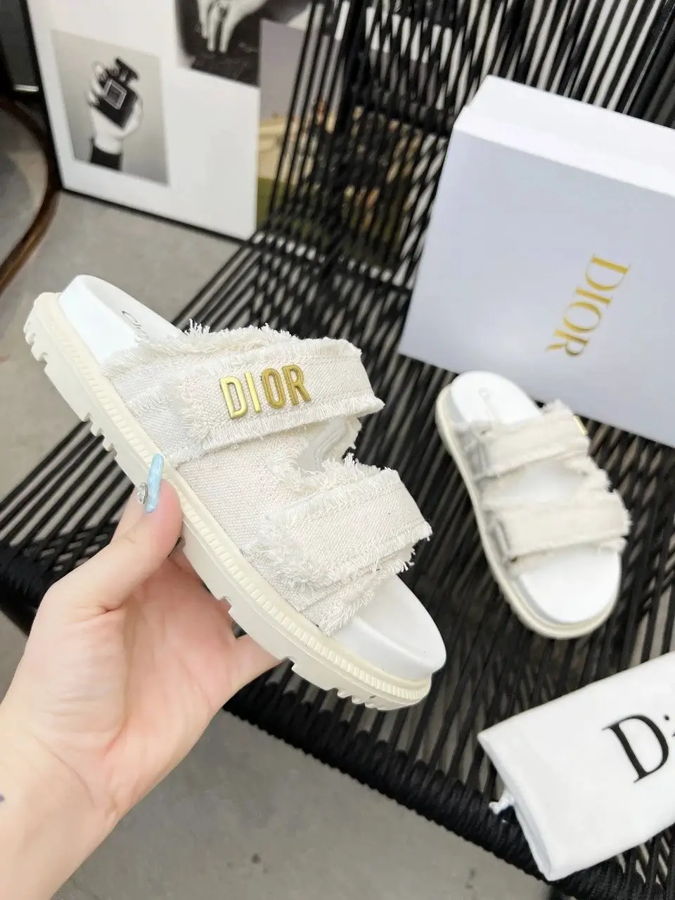 Letter slippers