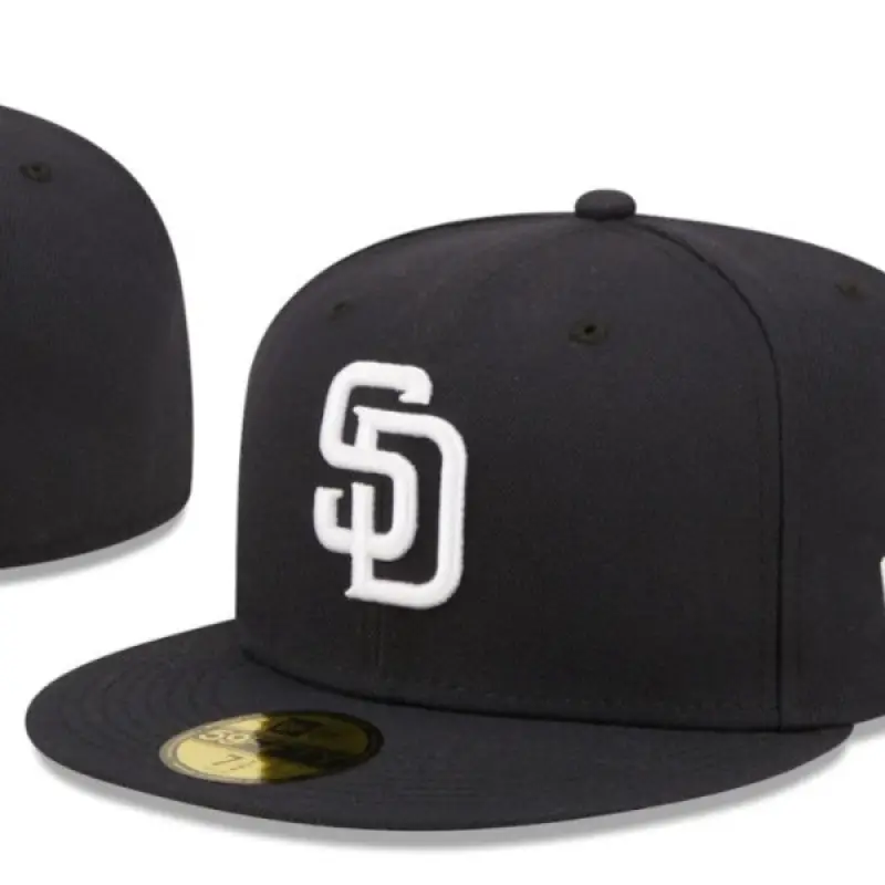 [San Diego Padres] Closed Sun Protection Sun Hat Couple Sun Hat Embroidered Hat Full Baseball Cap