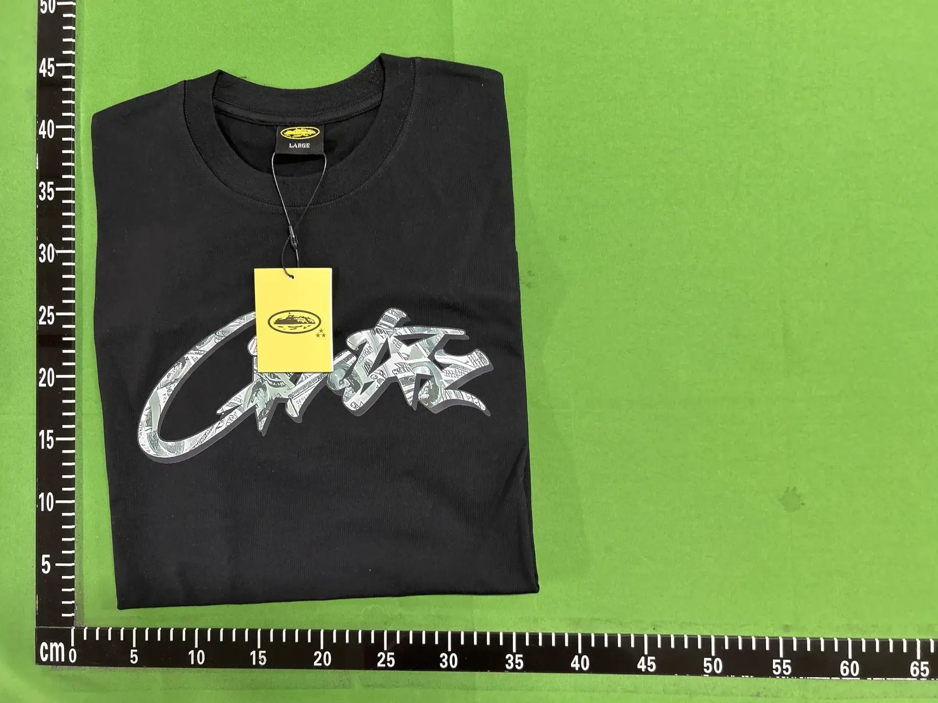 Crate Black T-Shirt Money Graphic