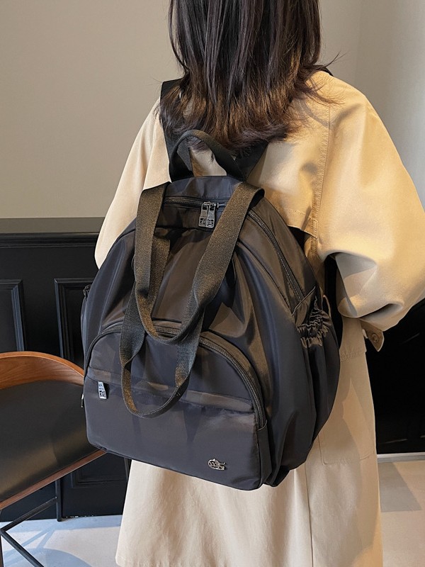 2024 Winter New Women's Backpack Japanese Style Casual Fashionable Light Luxury Portable Shoulder Bag Large Capacity