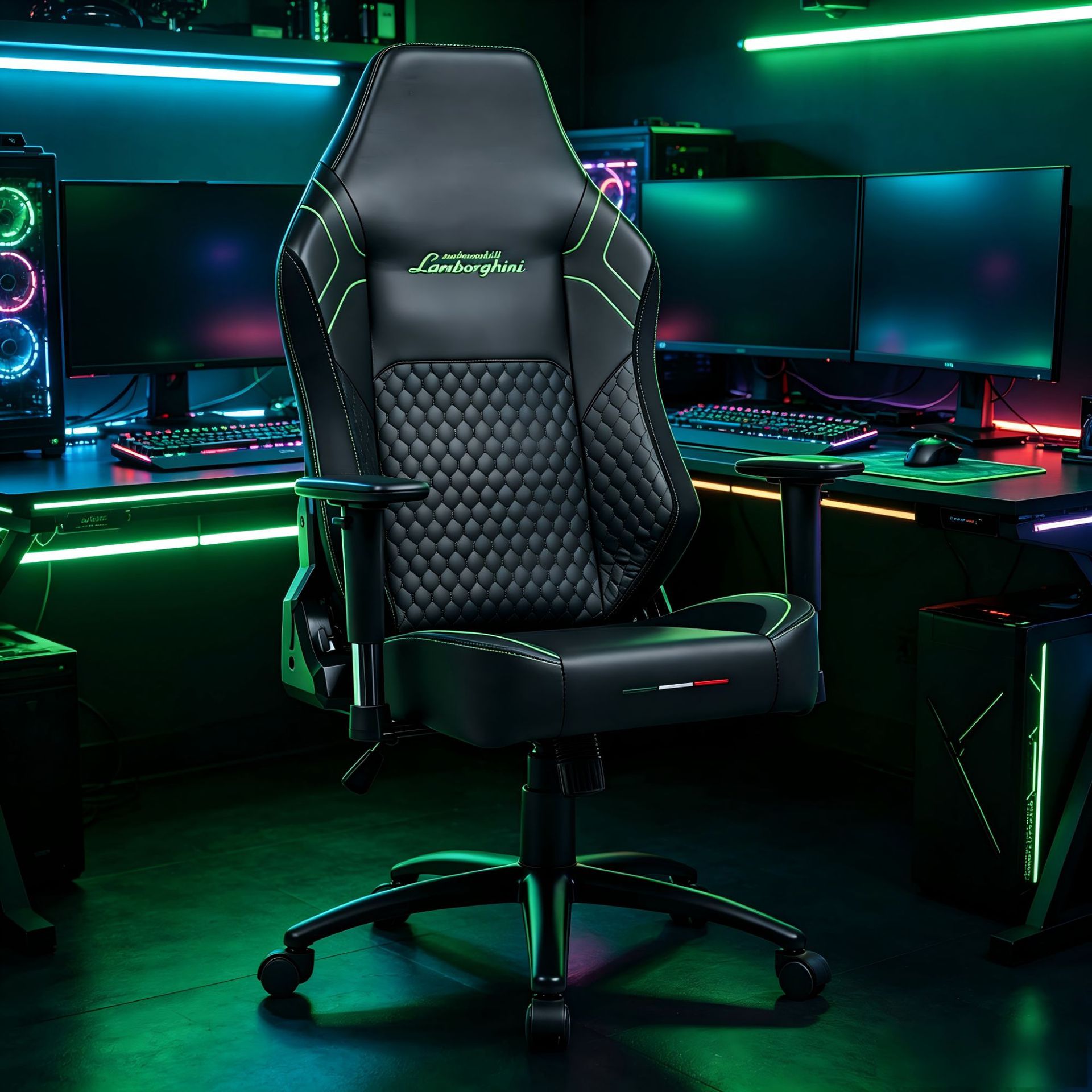 Leather Lamborghini Gaming Chair Home Gaming Chair Internet Cafe Gaming Chair Foto QC de 1688 na Qualit.ly
