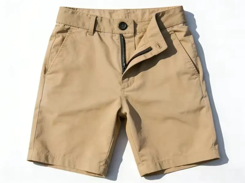 Classic Fit Stretch Chino Shorts for Casual Wear Y