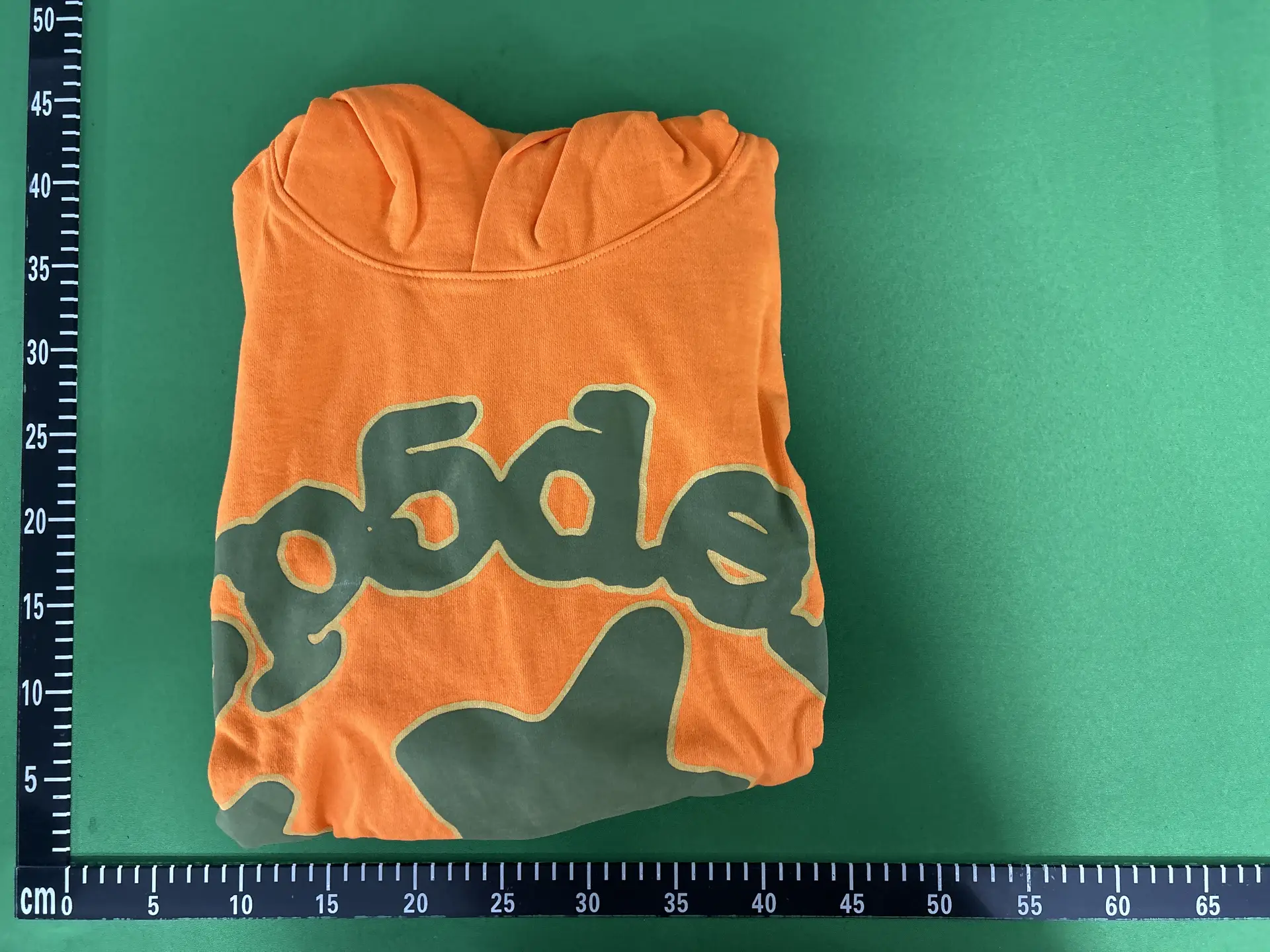 Autumn and Winter New Orange Foam Printed Hoodie