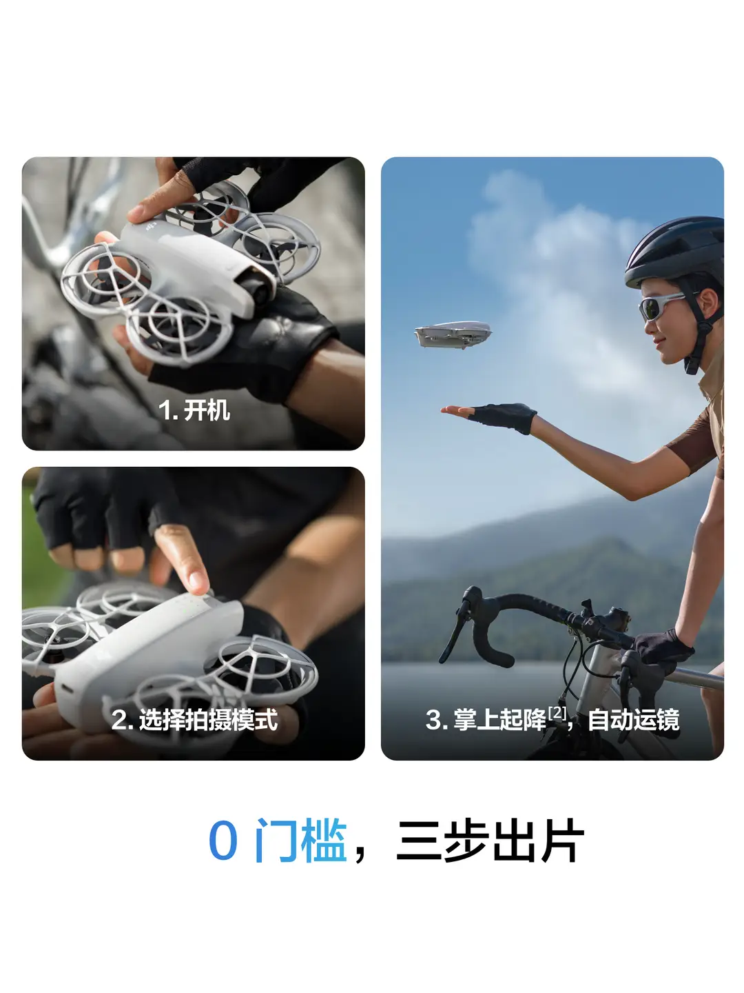 Dji Neo 4K Hd Handheld Vlog Aerial Photography Drone Novice Entry-Level Outdoor Camping style Travel Ai Intelligent Tracking and Flight Cameras