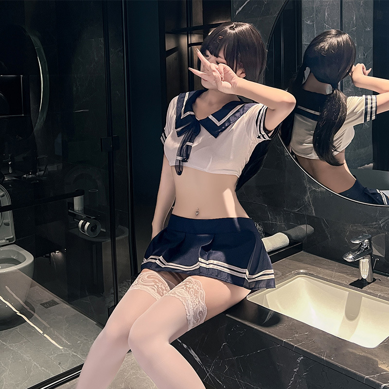 Sexy sexy underwear passion qqny pure desire soft sister jk uniform temptation to take off short skirt suit