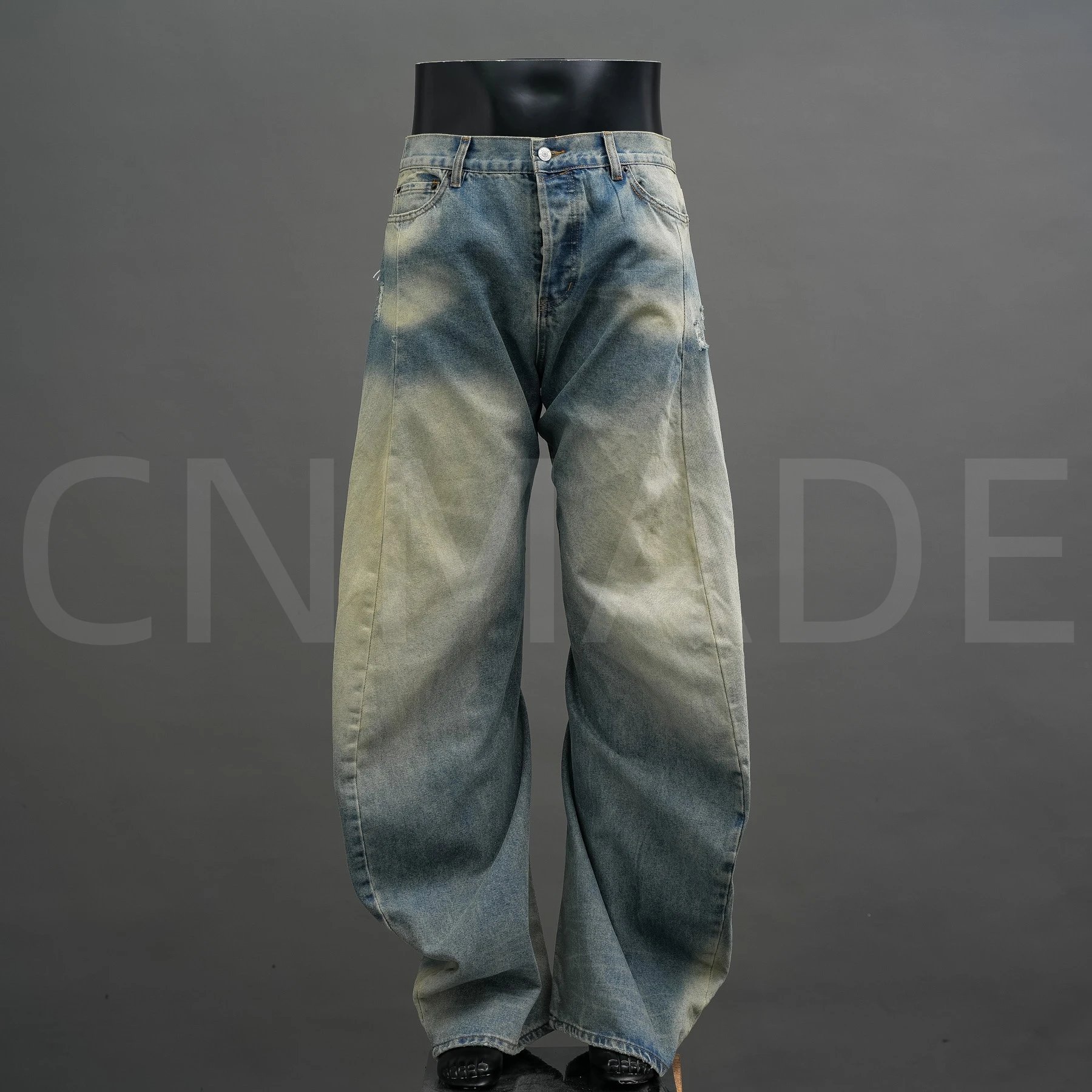 Ac FW25 2006m 宽松低腰阔腿弯刀牛仔裤男女同款