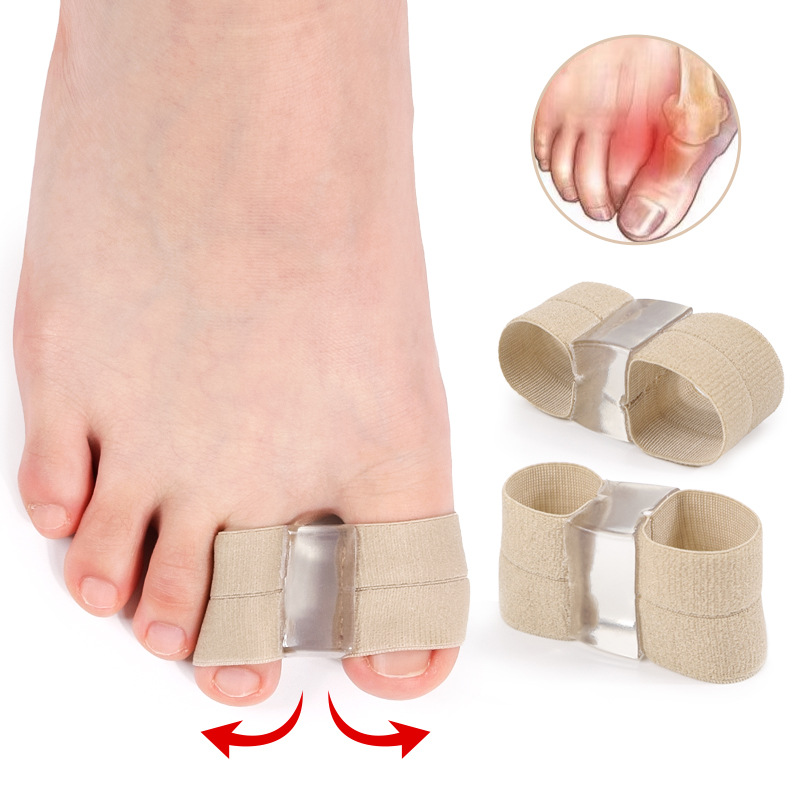 Toe Separator with Double Holes for Hallux Valgus, Big Toe Bone Overlap, Toe Separator for Men and Women, Toe Separation Orthosis