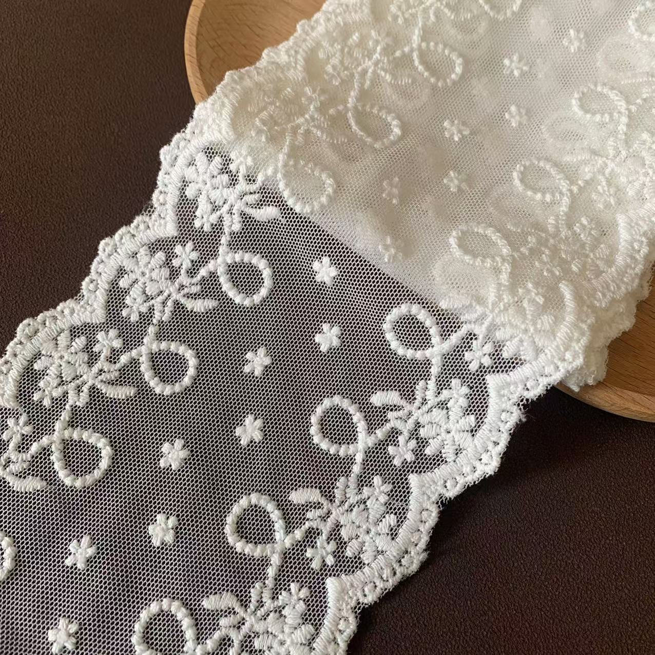 Lolita mesh cotton embroidery lace children's clothing women's clothing dress lace accessories width 10cm