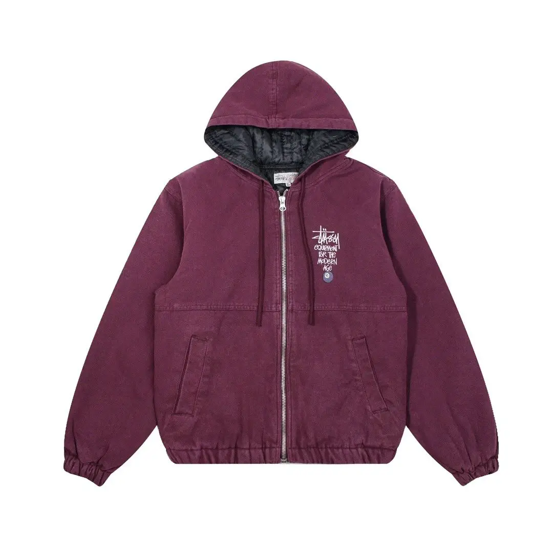 跨境高品质 CANVAS WORK JACKET做旧巡游帆布棉服拉链夹克外套男