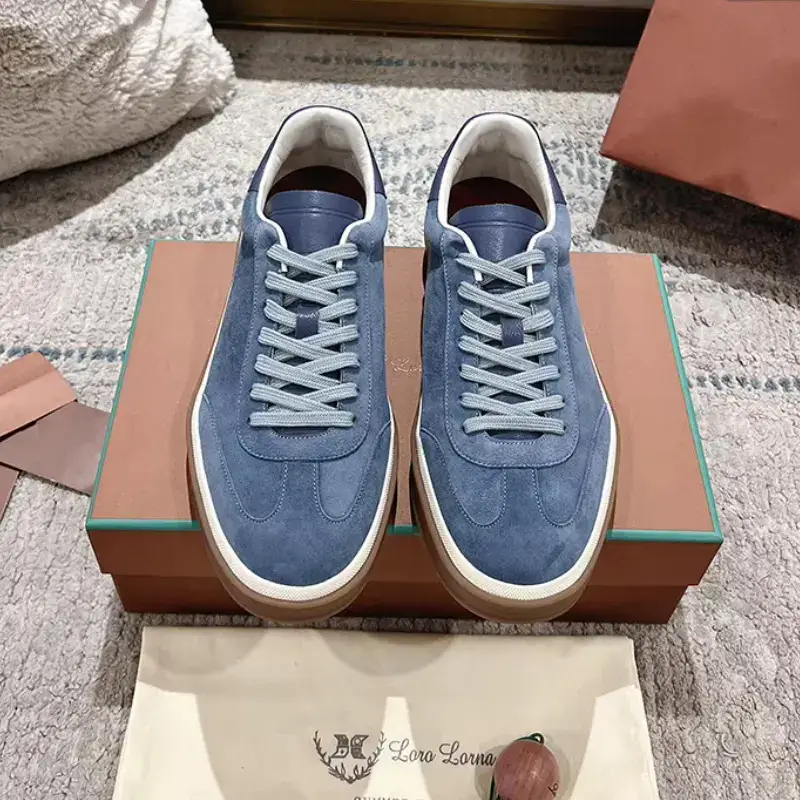 In-Stock Popular Classic Color Scheme German Training Shoes for Men and Women, Genuine Leather Round-Toe Flat-Soled Fashionable Casual Sneakers