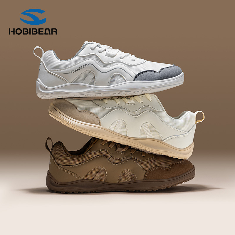 Hobibear Wide-Toe Shoes, Spring & Fall Men's Shoes, Comfortable Sports Shoes, Outdoor Wear-Resistant Walking Shoes, Running Shoes, Factory Direct Sales