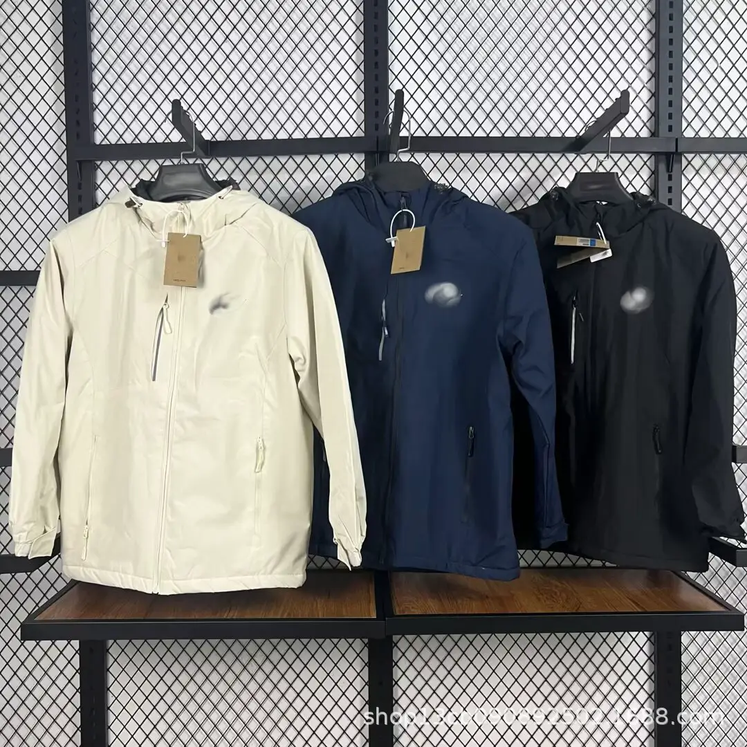 Trendy Functional Windbreaker Jacket Similar Style for Spring and Autumn, Windproof Breathable Workwear Jacket for Hiking, Water-Resistant Outdoor