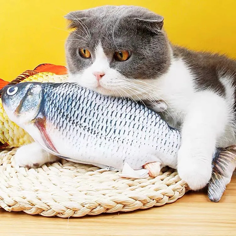 Toy Cat Toy Fish Toy Cat Molar Bite Plush Toy Fish Cat Mint Fish Cat Supplies 1