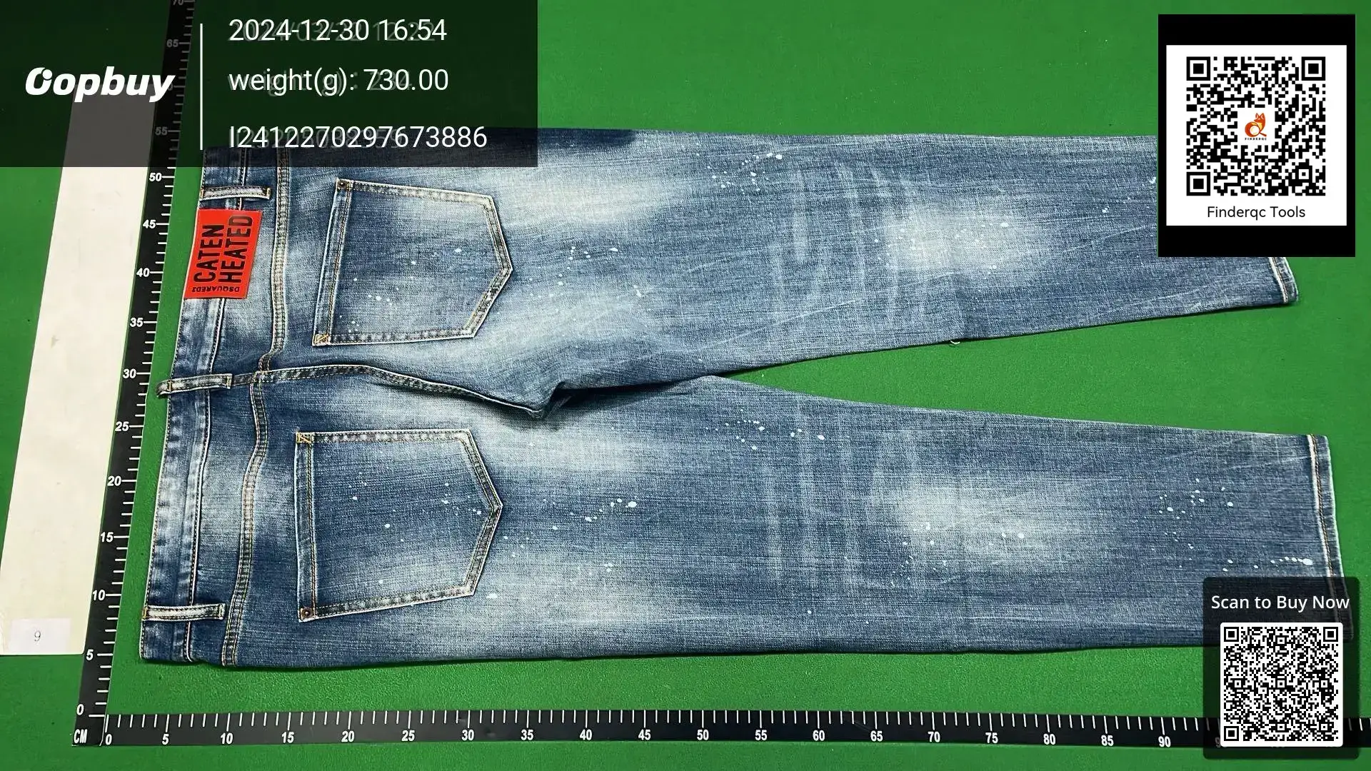 DSquared2 Men Blue Ripped Skinny Jeans
