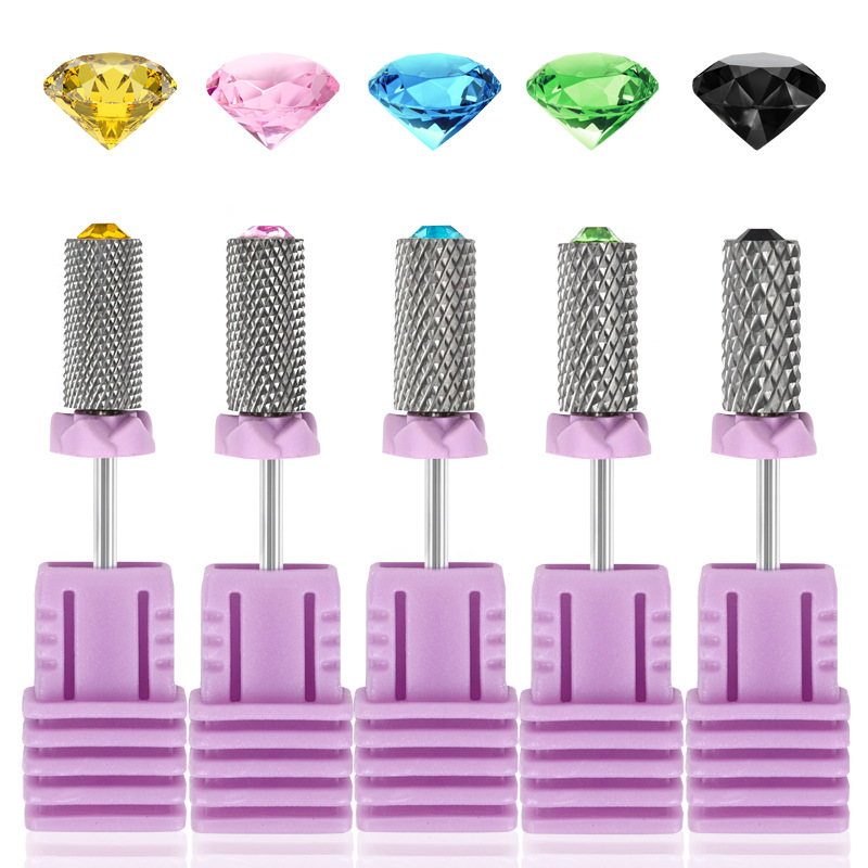 High-end hard nail art with drill tungsten steel grinding head Quick nail removal electric sander special tool grinding drill bit