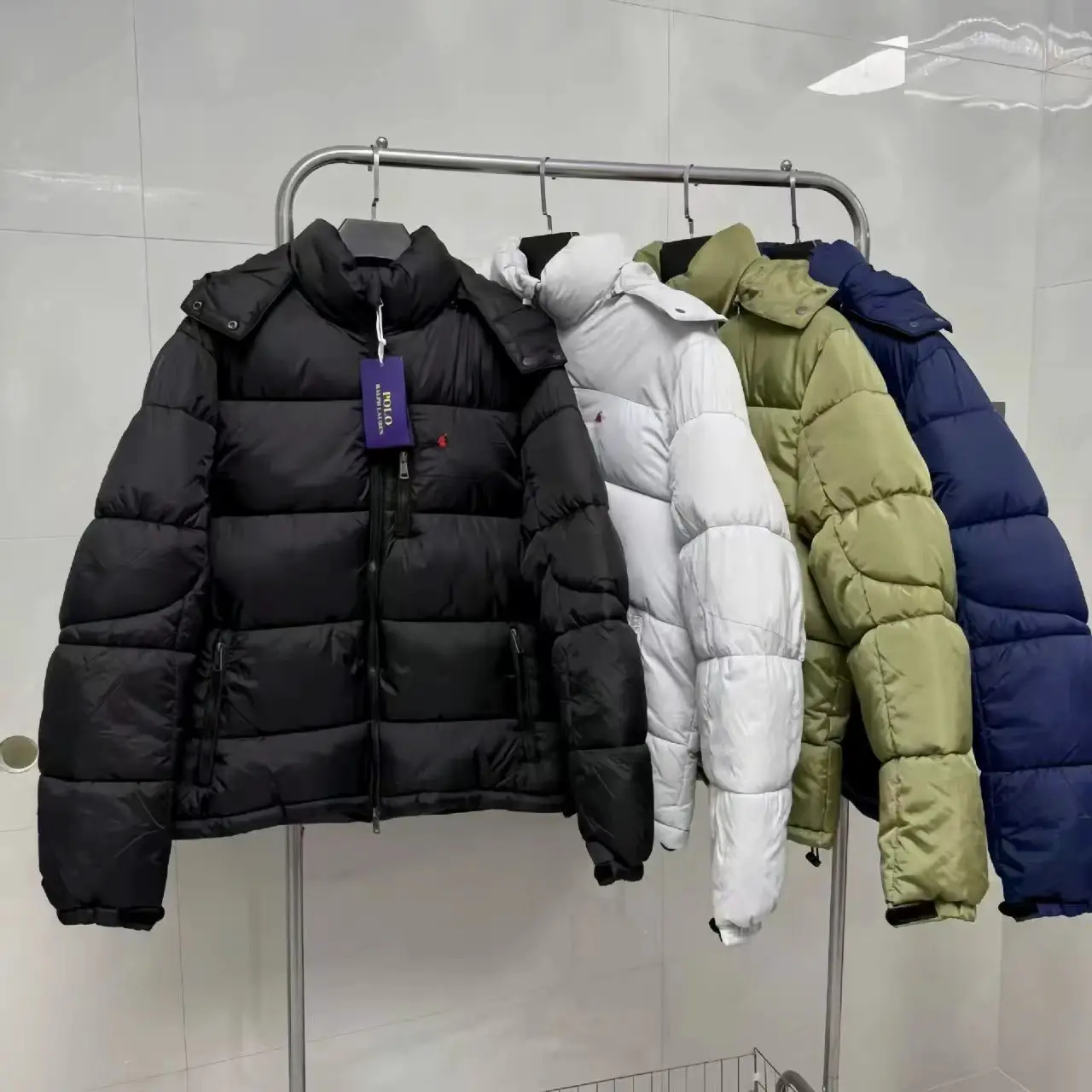 Winter Down Jacket Removable Hood Down Jacket-dq