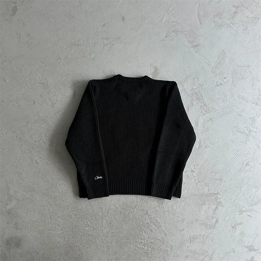 Corteiz Autumn and Winter New arrival Large letter Patch Knitting Sweater Men's and Women's Fashion Popular Niche Pullover