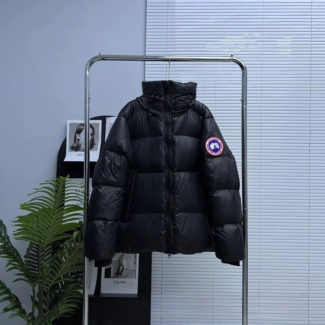 Cross border winter goose cotton jacket men's puff coat couple's bread jacket parka coat