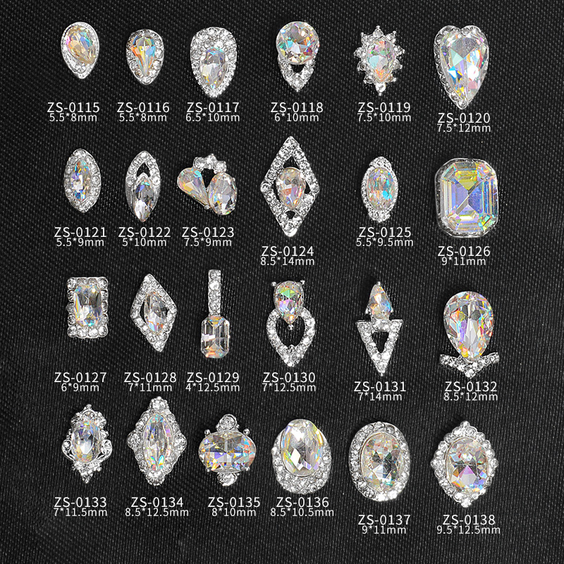 Japanese Manicure Accessories, Colorful Diamonds, Colorful Jewelry, Alloy Jewelry, Wholesale Manicure, Large Diamond Jewelry