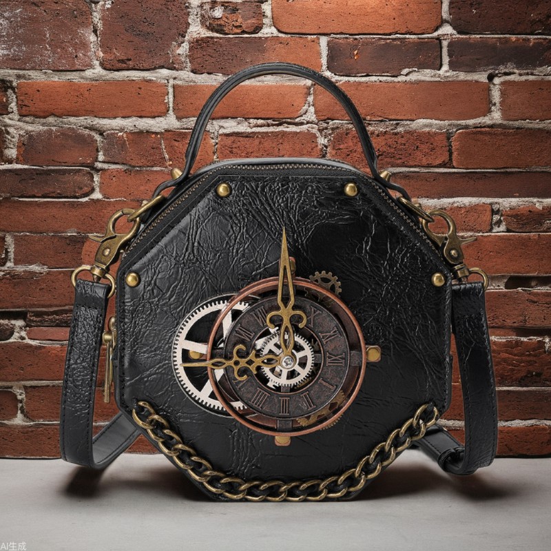 New Foreign Trade Bag Women's European and American Punk Industrial Retro Style Women's Shoulder Crossbody Bag Niche Handbag